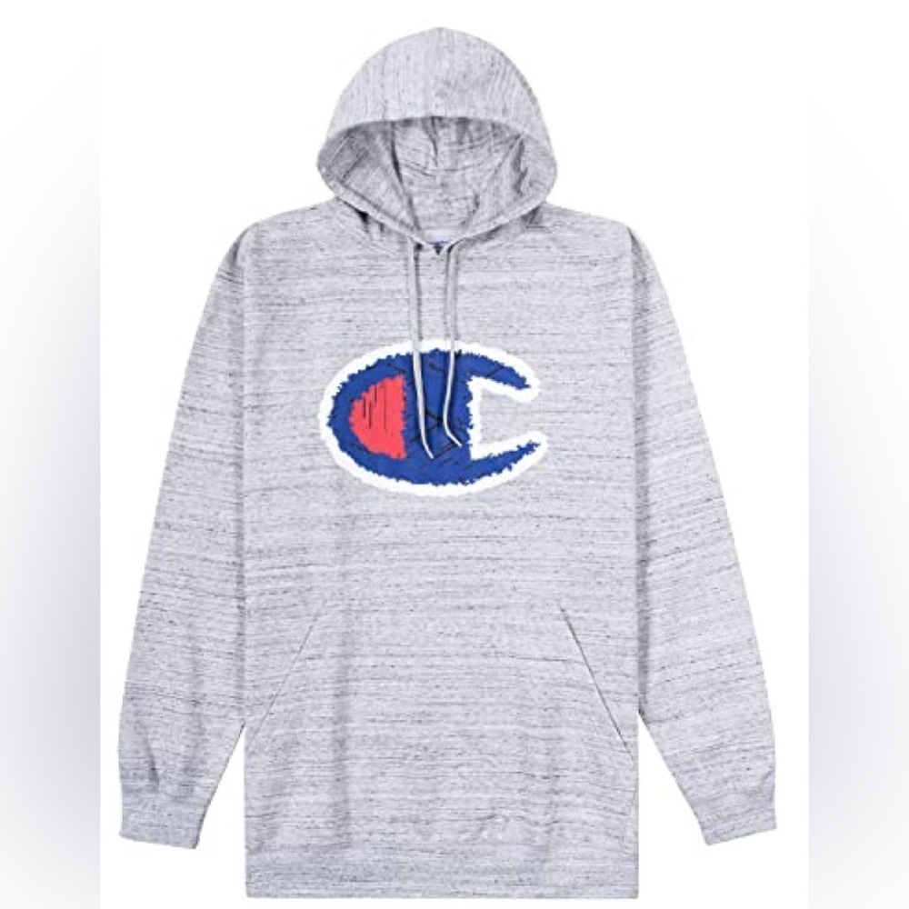 NWT- Men’s Champion Fleece Hoodie Big & Tall, Space Dye  SIZE: 5XL